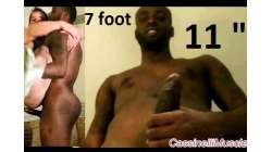 Tall Shaquille 11 inches dick